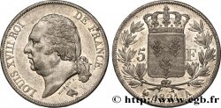 5 francs Louis XVIII, tête nue 1821 Paris F.309/60