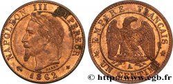 Un centime Napoléon III, tête laurée 1862 Paris F.103/4
