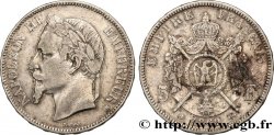 5 francs Napoléon III, tête laurée 1869 Strasbourg F.331/15