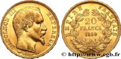 20 francs or Napoléon III, tête nue 1859 Paris F.531/15