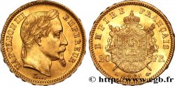 20 francs or Napoléon III, tête laurée 1861 Paris F.532/1