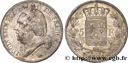 5 francs Louis XVIII, tête nue 1824 Lille F.309/98