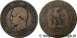 Dix centimes Napoléon III, tête nue 1857 Lille F.133/46
