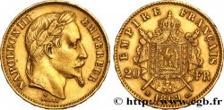 20 francs or Napoléon III, tête laurée 1869 Strasbourg F.532/21 MBC48 