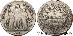 5 francs Union et Force, Union serré, seulement gland extérieur 1799 Bayonne F.288/112