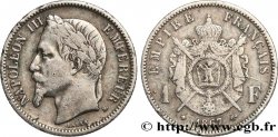 1 franc Napoléon III, tête laurée 1867 Strasbourg F.215/7