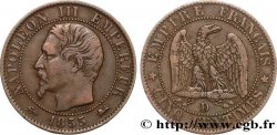 Cinq centimes Napoléon III, tête nue 1855 Lyon F.116/23