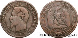 Cinq centimes Napoléon III, tête nue 1855 Bordeaux F.116/24