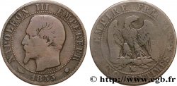Cinq centimes Napoléon III, tête nue 1855 Marseille F.116/26
