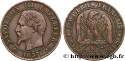 Cinq centimes Napoléon III, tête nue 1857 Paris F.116/37 S30 