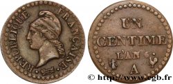 Un centime Dupré, 6 normal 1798 Paris F.100/3