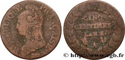 Cinq centimes Dupré, grand module 1800 Paris F.115/88