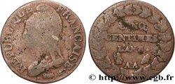 Cinq centimes Dupré, grand module 1800 Metz F.115/106