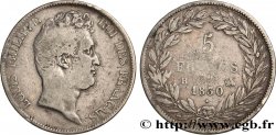 5 francs type Tiolier sans le I, tranche en creux 1830  Rouen F.313/2