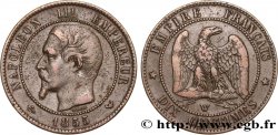 Dix centimes Napoléon III, tête nue 1855 Lille F.133/33