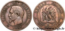 Dix centimes Napoléon III, tête nue 1857 Lille F.133/46