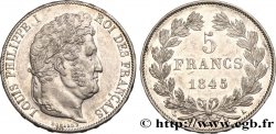 5 francs IIIe type Domard 1845 Paris F.325/6 SPL55 