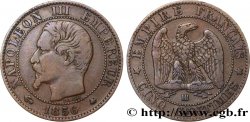 Cinq centimes Napoléon III, tête nue 1856 Strasbourg F.116/32