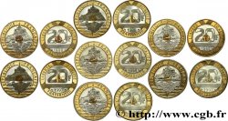 Lot de 7 x 20 francs Mont Saint-Michel n.d. Pessac F.403/10 EBC/FDC 