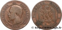 Dix centimes Napoléon III, tête nue 1857 Rouen F.133/42