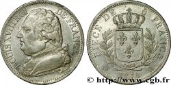 5 francs Louis XVIII, buste habillé 1814 La Rochelle F.308/5