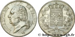 5 francs Louis XVIII, tête nue 1816 Bayonne F.309/8