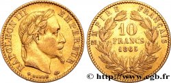 10 francs or Napoléon III, tête laurée 1865 Strasbourg F.507A/10