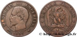 Cinq centimes Napoléon III, tête nue 1857 Bordeaux F.116/41