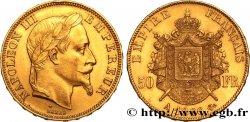 50 francs or Napoléon III, tête laurée 1866 Paris F.548/6 SPL58 