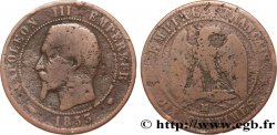 Dix Centimes Napoléon III tête nue 1853 Marseille F.133/8 VG 