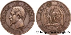 Dix centimes Napoléon III, tête nue 1853 Lille F.133/10