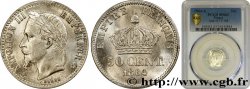 50 centimes Napoléon III, tête laurée 1864 Paris F.188/2