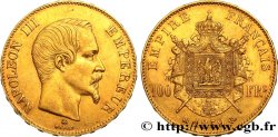 100 francs or Napoléon III, tête nue 1859 Strasbourg F.550/8