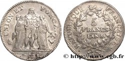 5 francs Union et Force, Union desserré, avec glands intérieurs et gland extérieur 1800 Bordeaux F.291/32
