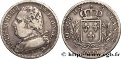 5 francs Louis XVIII, buste habillé 1814 Lille F.308/13