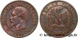 Deux centimes Napoléon III, tête nue, grand D 1853 Lyon F.107/4