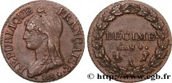 Décime Dupré, petit module 1796 Paris F.126/1