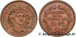Concours de 20 francs, essai de Leclerc, deuxième concours 1848  VG.3052 