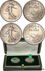 Boîte de présentation de deux essais du 1/2 franc Semeuse 1965 Paris F.198/2