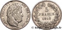 5 francs IIe type Domard 1843 Lille F.324/104