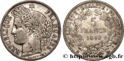 5 francs Cérès, IIe République 1849 Strasbourg F.327/3
