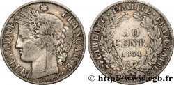 50 centimes Cérès, IIIe République 1874 Paris F.189/7 TB35 