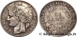 50 centimes Cérès, Troisième République 1887 Paris F.189/12