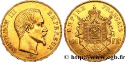 100 francs or Napoléon III, tête nue 1859 Strasbourg F.550/8