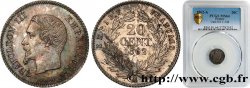 20 centimes Napoléon III, tête nue 1862 Paris F.148/17