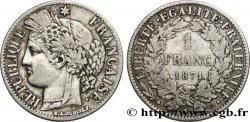 1 franc Cérès, IIIe République 1871 Bordeaux F.216/3