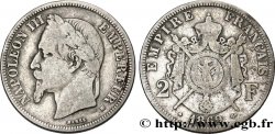 2 francs Napoléon III, tête laurée 1869 Strasbourg F.263/11