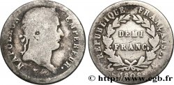 Demi-franc Napoléon Ier tête laurée, République française 1808 Paris F.177/2