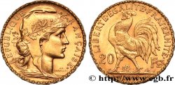 20 francs or Coq, Liberté Égalité Fraternité 1909 Paris F.535/3 SUP 