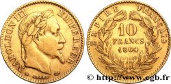 10 francs or Napoléon III, tête laurée 1864 Strasbourg F.507A/7